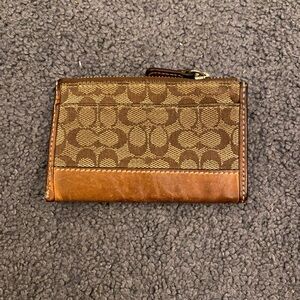 Coach Vintage Signature canvas and leather Card wallet